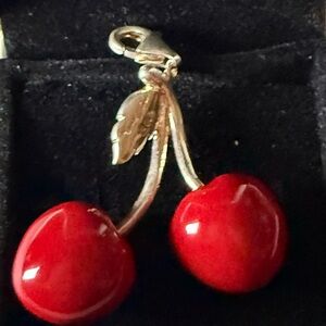 Elegant Red Cherry Pendant Necklace